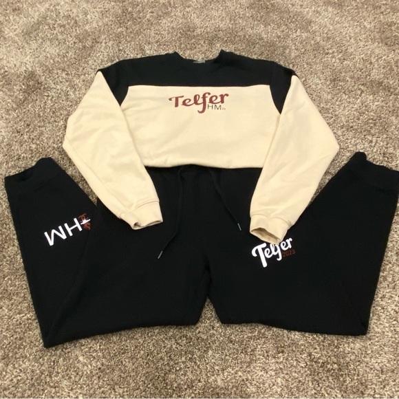 Telfer School of Management | Sweater and Pants Set | Size M | Black & Cream - Picture 4 of 13